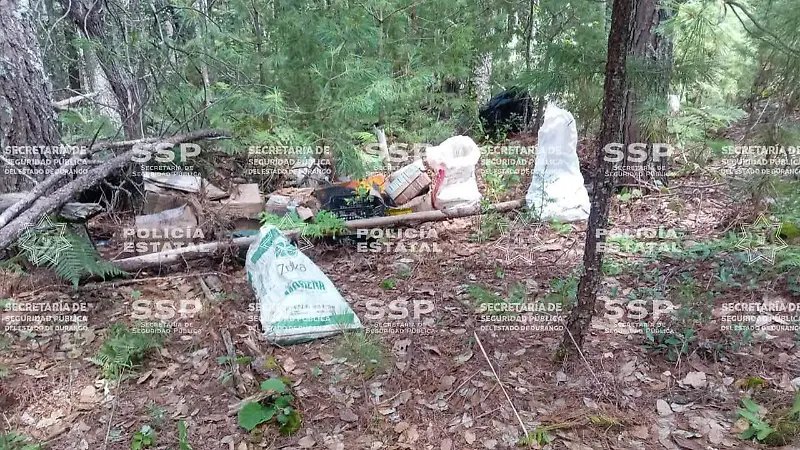Policía Estatal y Ejército aseguran decenas de explosivos improvisados en Tamazula, Durango